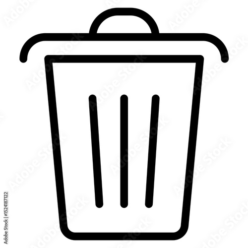 Recycle bin icon in vector illustration