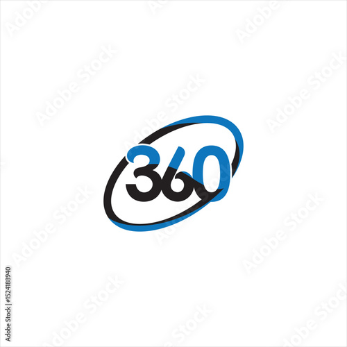 360 logo design. 360 degree ,360 degree rotation, 360 Logo