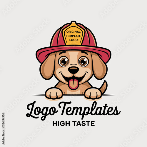 Firefighter Puppy Logo