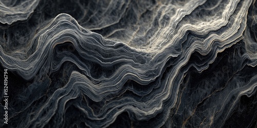 Abstract layered texture of dark gray and light gray