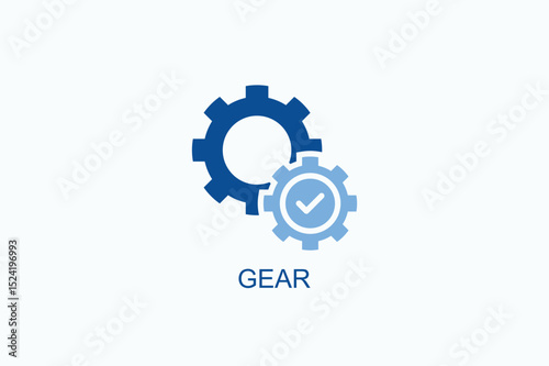 Gear Icon Or Logo Isolated Vector Illustration