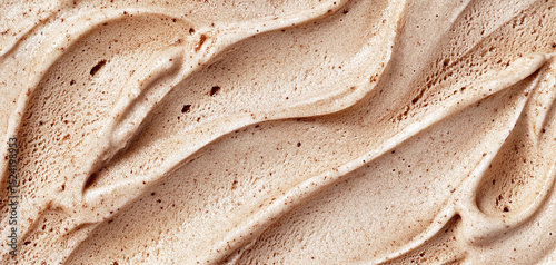 Creamy Coffee Ice Cream Texture.