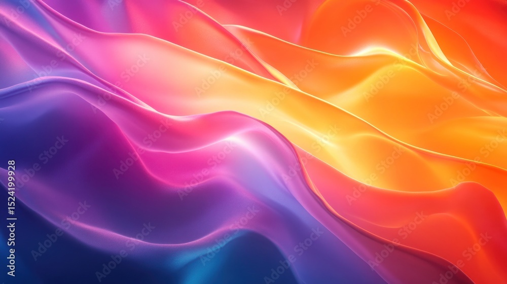 Obraz premium Vibrant Hues Abstract Swirls