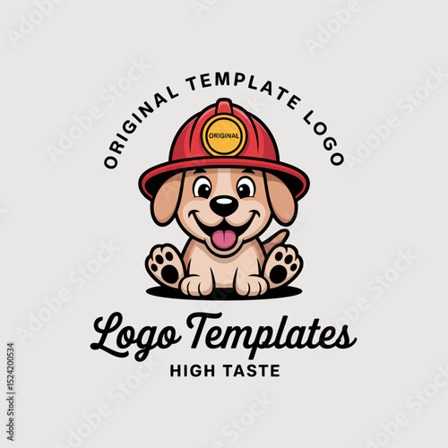Firefighter Dog Original Template