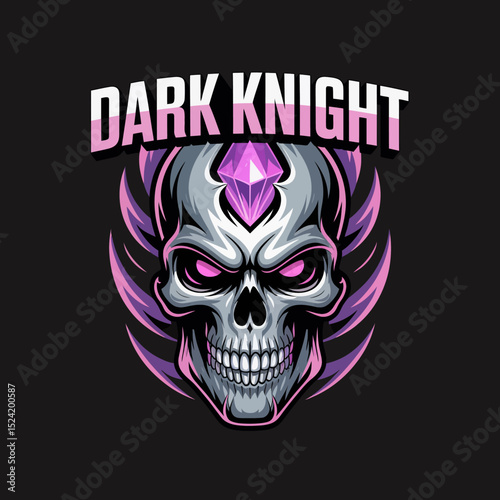 Dark Knight Skull Design