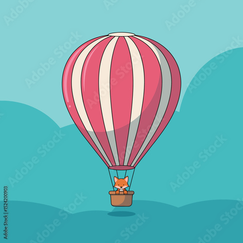 Fox in Hot Air Balloon