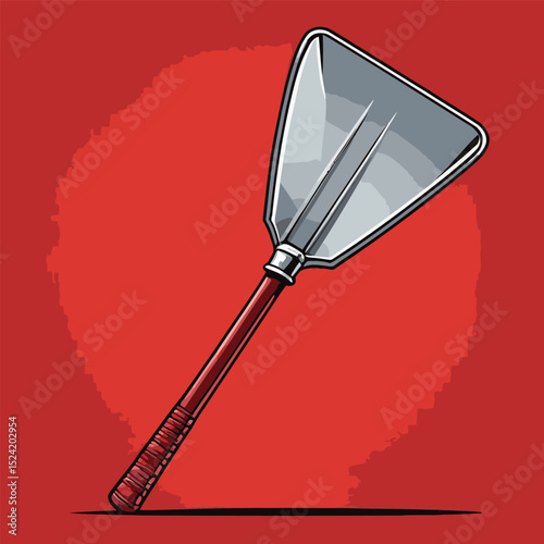 Hand Trowel vector comic style for graphic design purposes