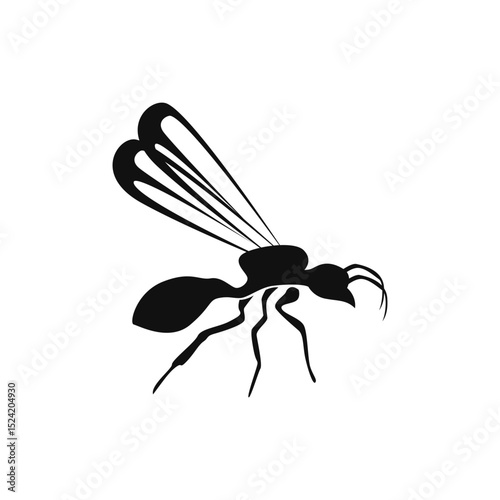 Aunt With Wings Black Symbol