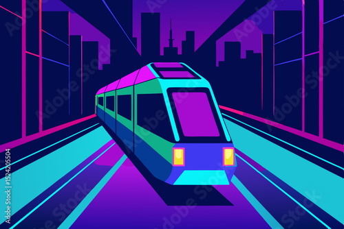 train in the night