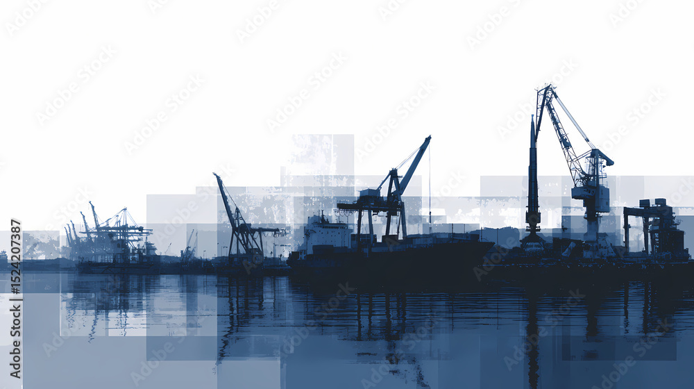 Obraz premium Intricate Mechanical Engineering Design Abstract Logistics Network Backdrop Conceptual Blueprint Visualization Complex System Interconnectivity Technical Innovation Graphic 