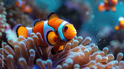 Harmonious Dance: Clownfish and Anemone Symbiosis