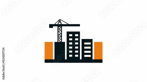 Construction Company Logo Design Creative Building Firm Branding Original Architecture Symbol Modern Constructor Emblem Unique Engineering Icon Visual Identity Professional Corporate Mark
