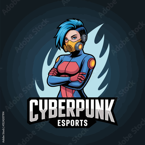 Cyberpunk Esports Character