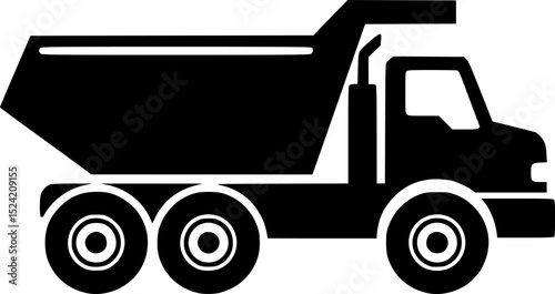 Dump truck silhouette,Dump truck black vector,truck silhouette
