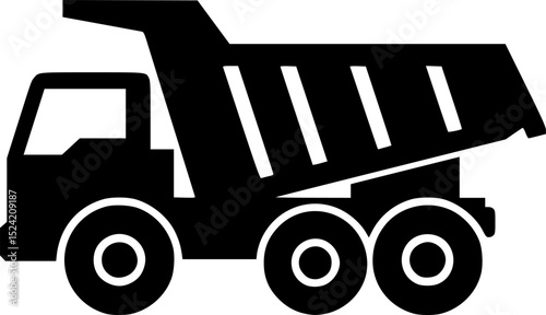 Dump truck silhouette,Dump truck black vector,truck silhouette
