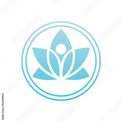Abstract Wellness Human Logo Vector.
