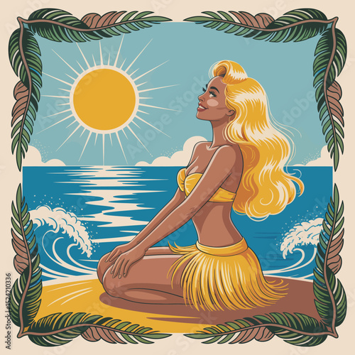 Tropical Beach Goddess