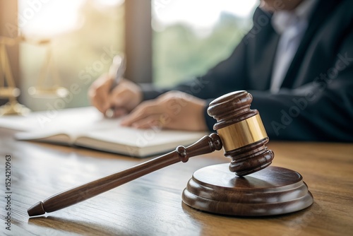 Judgment Gavel on Legal Desk