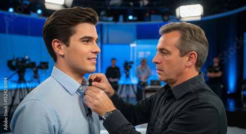 Interview Preparation in TV Studio