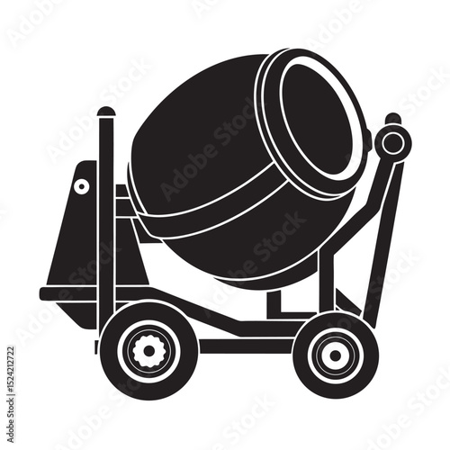 vector-of-silhouette-of-cement-mixer-on-the-white-.eps