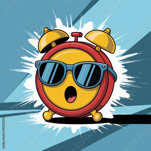 Alarm Clock with Sunglasses