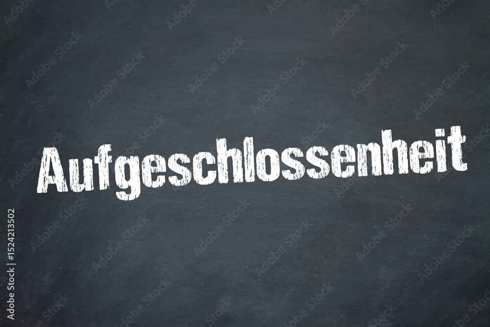 Fototapeta premium Aufgeschlossenheit 