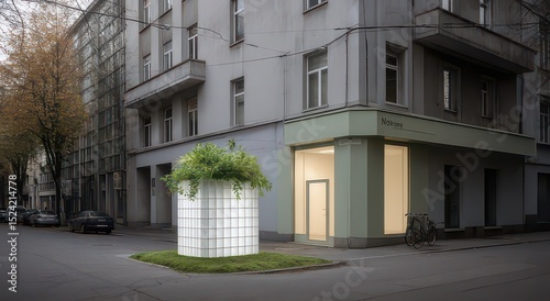Modern Urban Greenery Installation