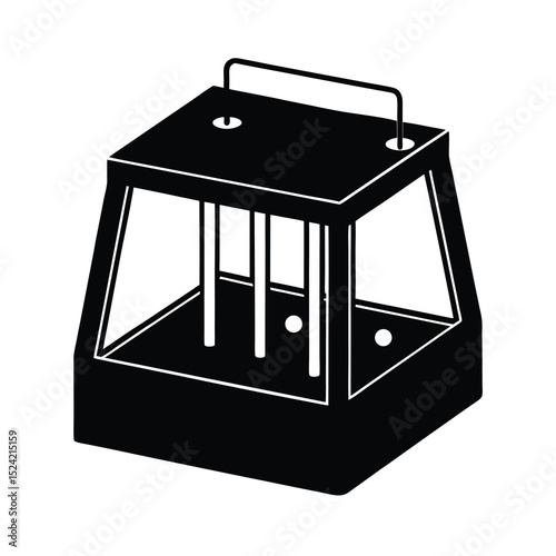 Black Electrophoresis Chamber Vector illustration