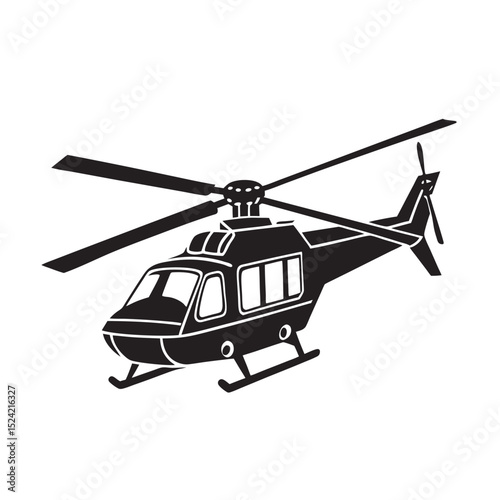vector-of-silhouette-of-helicopter-on-the-white-ba.eps