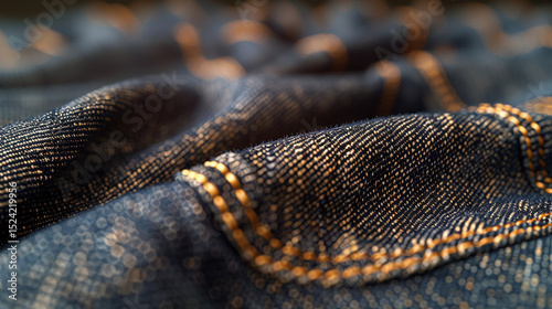 Intricate Denim Detail: Weaving Stories in Threads