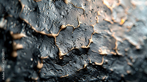 Intricate Details: Extreme Close-Up of Hammered Metal Jewelry Texture