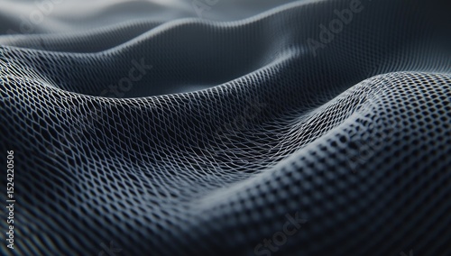 Abstract dark gray, wavy, textured surface