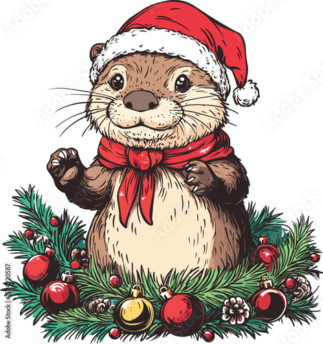 santa claus with gifts