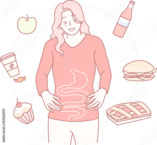 Explore the intriguing relationship between food choices and digestive health through engaging and insightful visuals