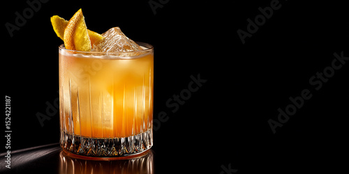 Angel Face: Elegancia Clásica de Gin, Brandy de Albaricoque y Calvados generativa IA