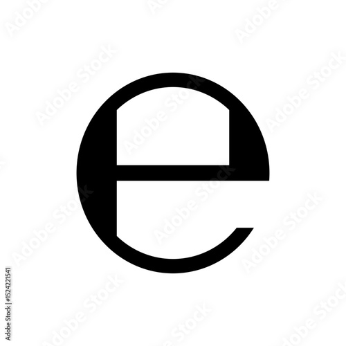  ESTIMATED SIGN E MARK VECTOR ICON