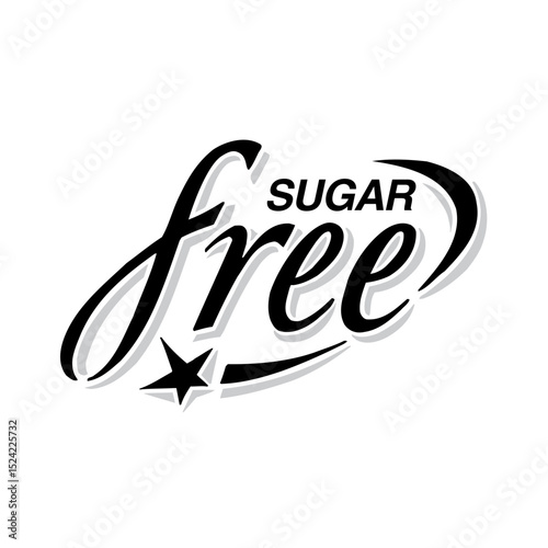  SUGAR FREE VECTOR SIGN ICON
