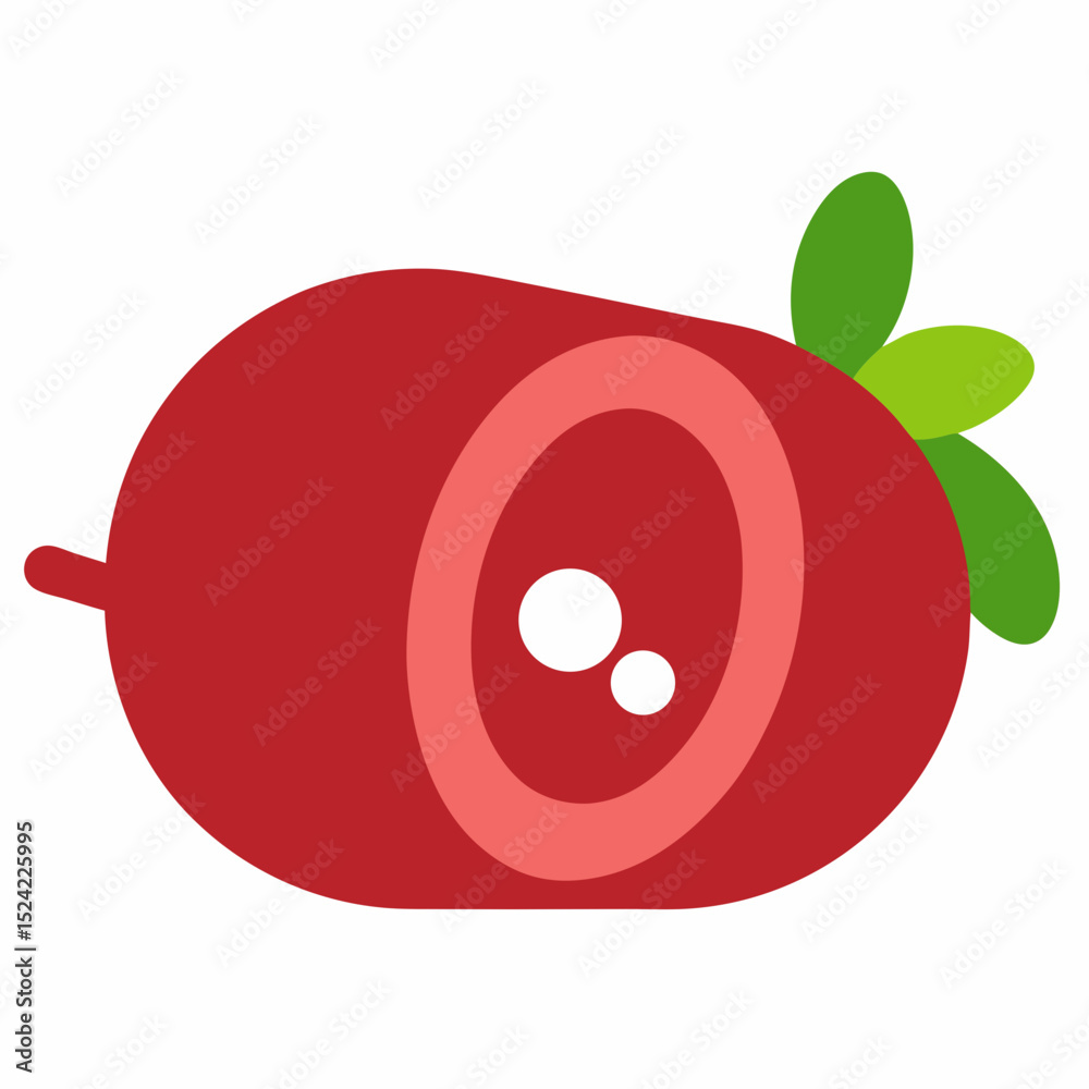Obraz premium vector illustration of a red apple