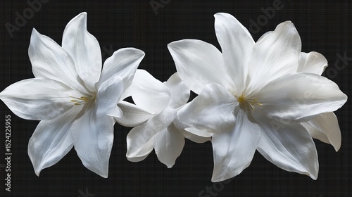 A delicate bunch of white jasmine flowers.