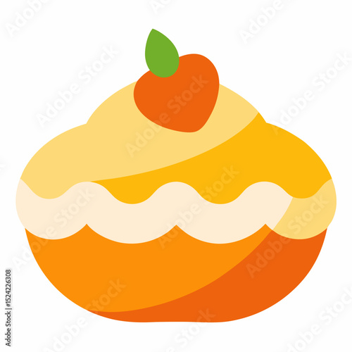 vector illustration of a cake