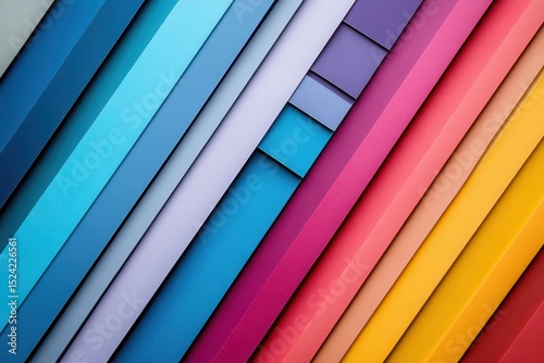 Colorful Abstract Background with Geometric Shapes and Lines