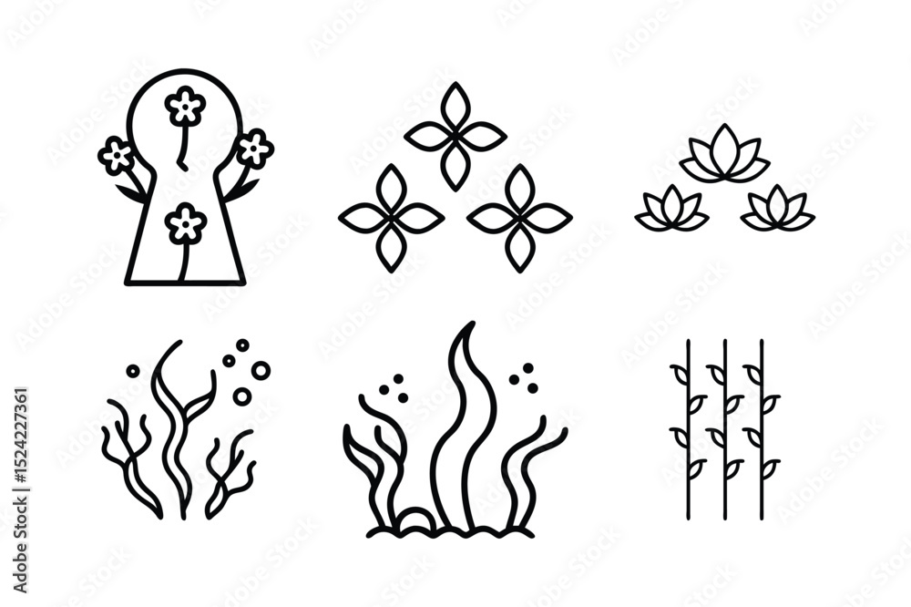Naklejka premium Set of fire icons vector illustration drawing for design