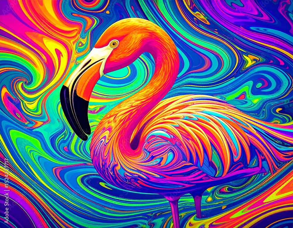 Obraz premium エキゾチックなフラミンゴ