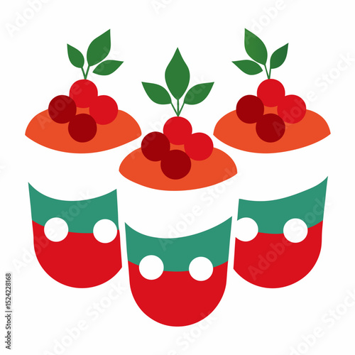 vector illustration of a strawberry jam