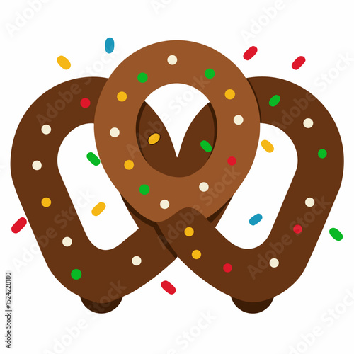 vector illustration of a donut