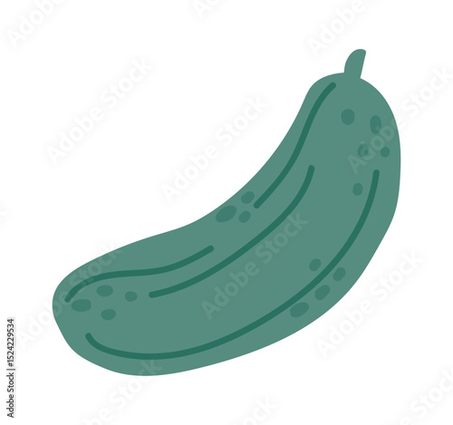 Whole, fresh cucumber resting horizontally, featuring a textured skin with unique spots and lines, embodying healthy eating habits and promoting a vibrant vegan lifestyle