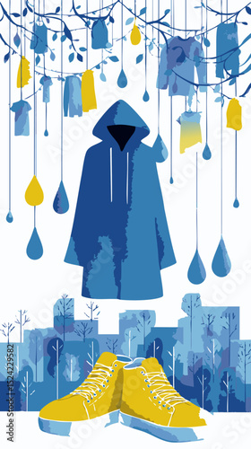 Vector Art Poster Watercolor Style 