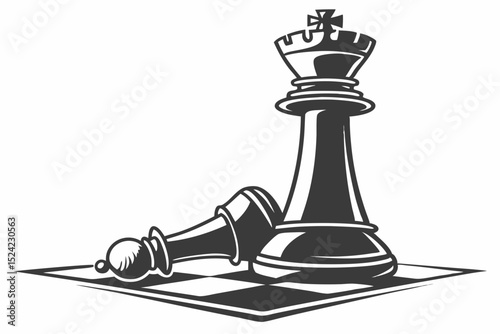 rook bird sihouette black vector