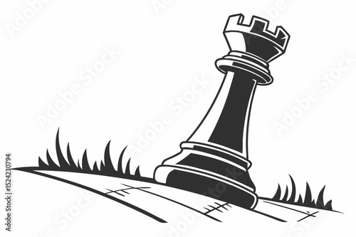 rook bird sihouette black vector