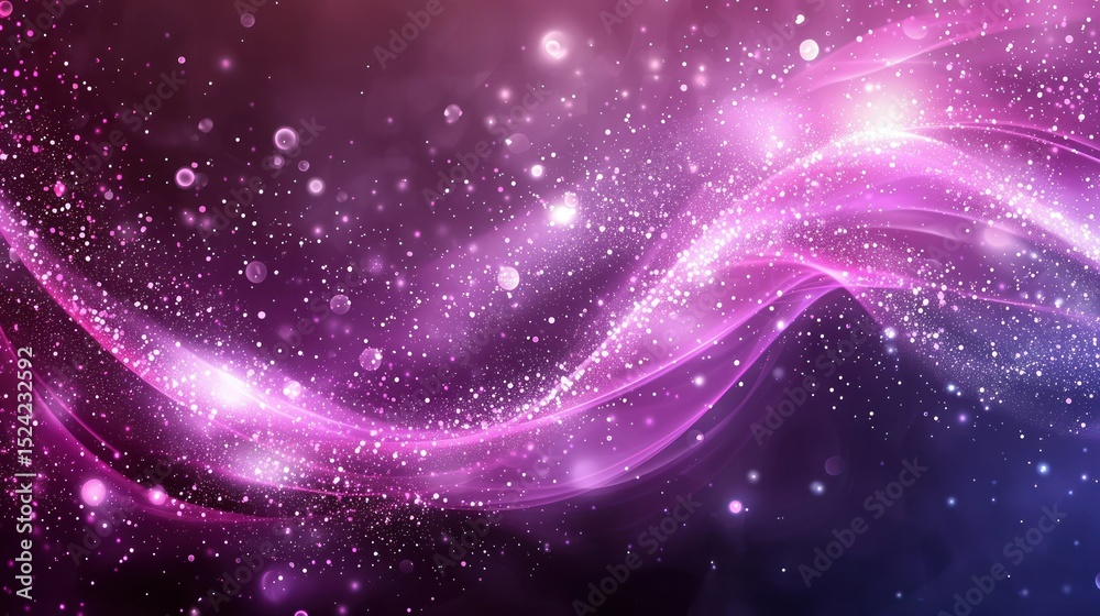 Fototapeta premium Festive, glowing abstract waves